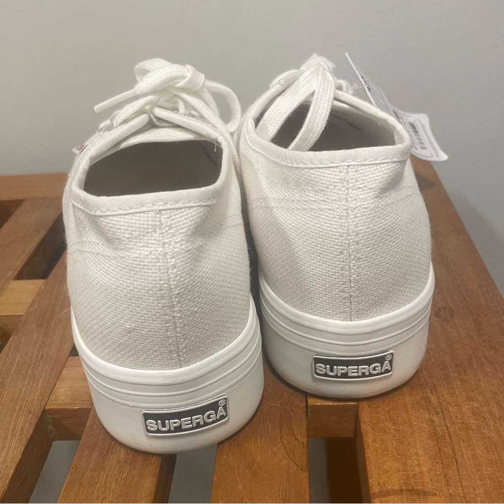 Superga 2790 cotton white platform sneakers - Picture 5 of 5